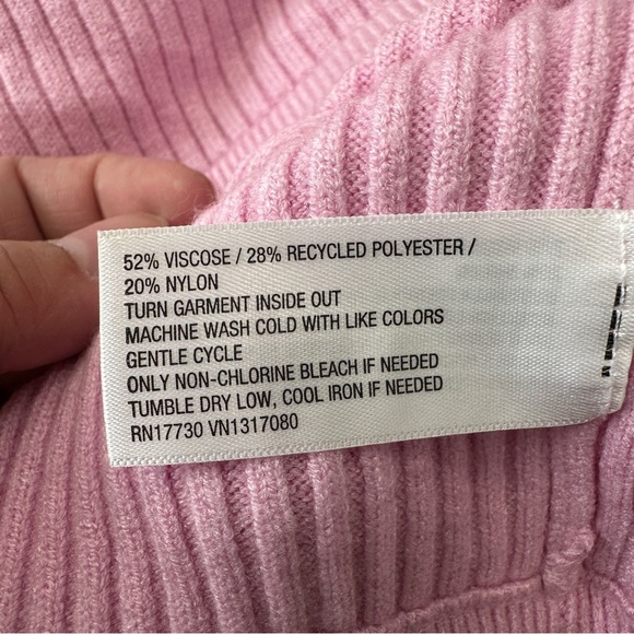 Wild Fable Sweater Junior Size XXL Cropped Pullover Turtleneck Long Sleeve‎ Pink - Picture 10 of 11